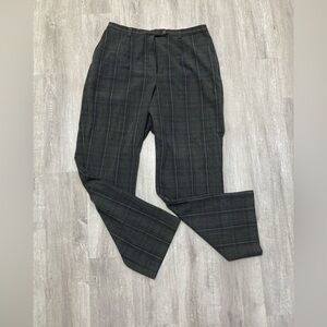 Sag Harbor Plaid Dress Pants 10P Comfortable Slacks Trousers